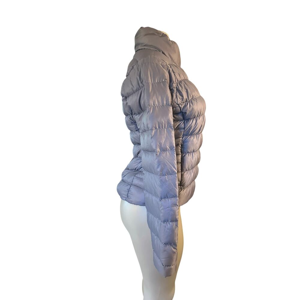 Women S Athleta 929527 Downalicious Goose Down Jacket Asymmetric Zip Puffer Coat - Picture 7 of 8